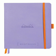 Carnet souple Goalbook Rhodiarama iris A5, 240p./120 feuilles ivoire 90 g/m², dot grid - violet 117749C