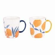 Coffret de 2 mugs Sicilia 50 cl - Décoré Rond Grès Table Passion 12x8.8 cm - multicolore Grès 3106232970177 Coffret de 2 mugs Sicilia 50 cl - Décoré Rond Grès Table Passion 12x8.8 cm - multicolore Grès 3106232970177