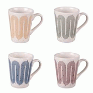 Coffret de 4 tasses14 cl Rio - Multicolore Rond Porcelaine Table Passion 9.3x cm - multicolore porcelaine 3106232781360 Coffret de 4 tasses14 cl Rio - Multicolore Rond Porcelaine Table Passion 9.3x cm - multicolore porcelaine 3106232781360