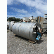 Cuve inox 5 000 litres avec agitation et veste d'occasion - référence : c8265