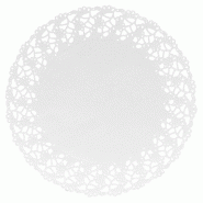 Dentelle papier blanc Ø27cm - par 250