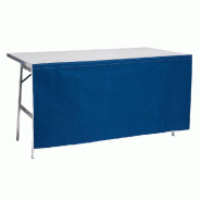 Devant de table bleu - L.150xH.55cm - Toile coton imperméable avec traitement anti-moisissure