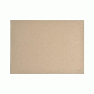 DUNI - Set de table en simili-cuir 33x45cm Sable - 5x6 = 30 pièces - beige papier 211687