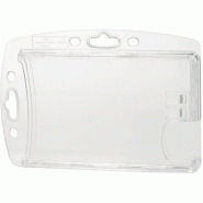 Durable Lot de 10 boîtiers rigides porte-badges FERME Duo, transparent - transparent papier 4005546807645