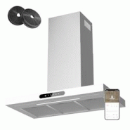 Hotte aspirante CIARRA Dynamic A+++ 650 m³/h, hotte aspirante 90 cm, commande WIFI, hotte murale, acier inoxydable VM9102W - blanc inox CBCW9102 Hotte aspirante CIARRA Dynamic A+++ 650 m³/h, hotte aspirante 90 cm, commande WIFI, hotte murale, acier inoxydable VM9102W - blanc inox CBCW9102