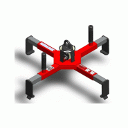 Pince à fût à manipulation verticale, prise par le dessus, automatique, 4 points, 350 kg Pince à fût à manipulation verticale, prise par le dessus, automatique, 4 points, 350 kg