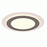 Plafonnier LED, 42W, 5600lm, 2700-6500K, Nickel mat - Trio - Morgan - gris 4017807574418