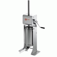 Poussoir manuel vertical en inox 5 litres - Cylindre en acier inox AISI 304 - Entonnoirs 10, 18 et 25 mm Poussoir manuel vertical en inox 5 litres - Cylindre en acier inox AISI 304 - Entonnoirs 10, 18 et 25 mm