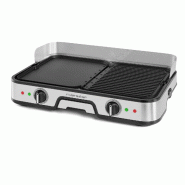 RIVIERA & BAR Plancha Gril électrique 2000w 45.5x29 Cm QPL525 - noir 3576160028378
