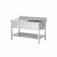Skyrainbow Evier en inox, un bac à droite, 140 x 70 - inox THSTR147BR1