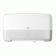 TORK ELEVATION T2 blanc - Distributeur double rouleau pour papier toilette Mini Jumbo - 215330
