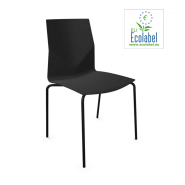 Chaise empilable avec dossier flexible en v - fourcast2®