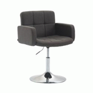 CLP Fauteuil lounge Los Angeles tissu Gris foncé - gris textile 152152856 CLP Fauteuil lounge Los Angeles tissu Gris foncé - gris textile 152152856