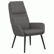 Décoshop26 - Fauteuil lounge chaise de canapé design moderne en tissu gris clair DEC026661 - gris 3000255941209