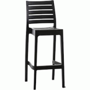 Décoshop26 - Tabouret de bar pour intérieur ou extérieur en plastique noir empilable avec repose-pieds 10_0000656 - noir 3000751569600 Décoshop26 - Tabouret de bar pour intérieur ou extérieur en plastique noir empilable avec repose-pieds 10_0000656 - noir 3000751569600