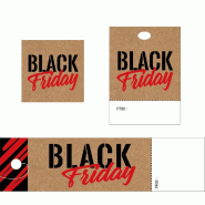 Etiquettes Black Friday - kit 500 adhésives + 50 à trou + 50 longues à trou