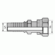 Femelle - DKORFS - Joint facial - 10 , 5/8" , 15.9 , 13-16 , 27-87