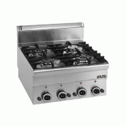 Fourneau 4 feux gaz à poser - 11.7 Kw - Gamme DOMINO 600 - Référence G4S6 - MBM_0