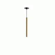 Gea Luce Thalassia Sp/I Suspension Led - Simple 7W 3000K 398Lm Faisceau 18° Finition Or Avec Rosace Noire - Gealuce - Aluminium Moderne - doré THALA