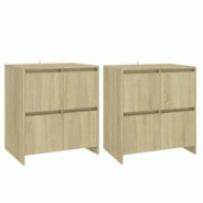Helloshop26 - Buffet bahut commode armoire meuble de rangement organisateur cuisine salle de séjour salons lot de 2 sonoma 70 x 41 x 02_0036823 - 300 Helloshop26 - Buffet bahut commode armoire meuble de rangement organisateur cuisine salle de séjour salons lot de 2 sonoma 70 x 41 x 02_0036823 - 300