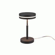 Lampe de table LED 700lm 3000K anthracite métal - Trio - Franklin - marron métal 4017807510164