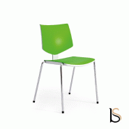 Lot de 2 chaises polyvalentes Loola - Mobel Linea. - Vert_0