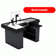 Meuble de caisse 1800 prestige - Monté avec tiroir caisse et support Pin-Pad Meuble de caisse 1800 prestige - Monté avec tiroir caisse et support Pin-Pad