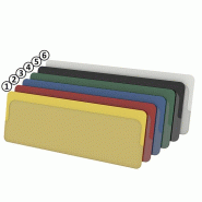 Pochette pour étiquettes autocollante ouverte en haut 37x105 - Lot de 50 - plastique PVC Pochette pour étiquettes autocollante ouverte en haut 37x105 - Lot de 50 - plastique PVC