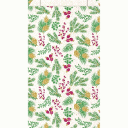 Pochettes cadeaux kraft lisse 'Brindilles" 18+6x35cm - par 150