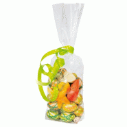 Sachet transparent avec fond en polypropylène 12x27,5cm - par 100
