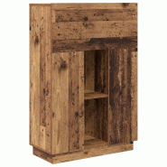 VidaXL Bureau Bois Ancien 71.5 x 31.5 x 106.5 cm Bois d'ingénierie Modèle Horizon Balcon - 869488