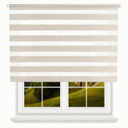 WellHome - Store enrouleur en polyester Jour/Nuit 180 x 150cm (Largeur x Hauteur) effet Lin - beige polyester WH15169