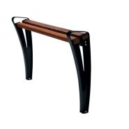 01143610 assis-debout - velopa - bois dur fsc non traité - pieds en acier avec coloré au zinc