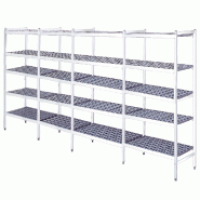 EURAST - Étagères en duralumin 5 niveaux - 5408x370x1700 mm - 54083500 - inox 54083500 EURAST - Étagères en duralumin 5 niveaux - 5408x370x1700 mm - 54083500 - inox 54083500