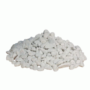 Galet Carrare blanc 15/25 - Idéal pour aménagements paysagés et décoratifs