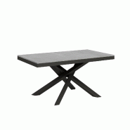 Itamoby Table Extensible 90X160/264 Cm Volantis Evolution Ciment Structure Anthracite - gris 8050598006696