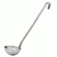 Louche acier inox ép. 3 mm monobloc Ø 8 cm 0,12 L longueur 32 cm - par 1