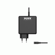 Port Designs 900093B-EU chargeur d'appareils mobiles Ordinateur portable, Universel Noir Secteur Int