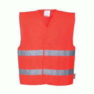 Portwest - Gilet de sécurité double bandes HV Rouge Taille L-XL - L/XL rouge 5036108214662