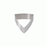 Schneider - Cercle à dessert/gâteau "Triangle" bombé 160 mm, hauteur : 5 cm, acier inoxydable - inox 155340