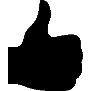 Sticker ordinateur / tablette pouce vers le haut