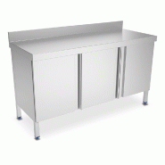 Table murale Fricosmos avec 4 portes battantes 2000x600x850 mm - G074012