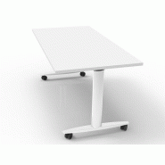 Table rabattable sur roulettes Flexi, plateau en mélaminé, strutcure en acier Table rabattable sur roulettes Flexi, plateau en mélaminé, strutcure en acier