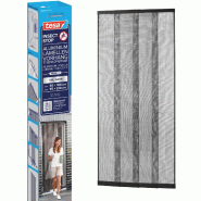 Tesa INSECT STOP Aluminum Lamella Curtain Premium - moustiquaire télescopique - pour portes de balcon et de patio - installation facile sans perçage