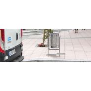 Poubelle publique Novatilu - corbeille Barcelona inox - 60 litres - Up3i_1