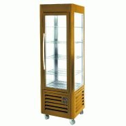 Vitrine réfrigérée 4 faces vitrées 360L froid positif