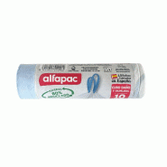 Alfapac - Paquet de 20 rouleaux de 15 sacs poubelles auto-fermants de 10 L (soit 300 sacs poubelles au total) - blanc PK7306