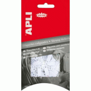 APLI-AGIPA 41370 Étiquette fil 15 x 24 mm blanc 200 pièces, Länge: 50 mm - 8410782070092