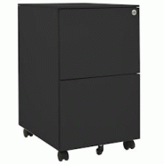 Décoshop26 - Caissons à tiroirs meuble de bureau sur roulettes 2 tiroirs 39 x 45 x 67 cm acier anthracite DEC024559 - 3000254772576 Décoshop26 - Caissons à tiroirs meuble de bureau sur roulettes 2 tiroirs 39 x 45 x 67 cm acier anthracite DEC024559 - 3000254772576