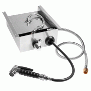 Diamond - Douchette avec enrouleur automatique 1,8m. - réf. DO-R/MT - gris inox AKS-DO-R/MT